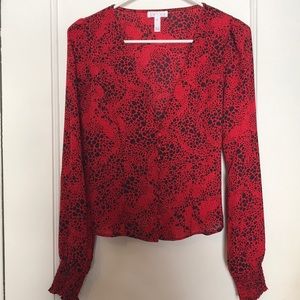 Leith Animal Print Top